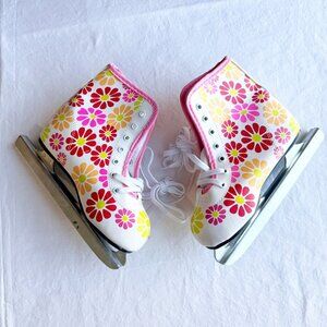 American Athletic Shoe Girl's Little Rocket Double Runner Ice Skates sz 13